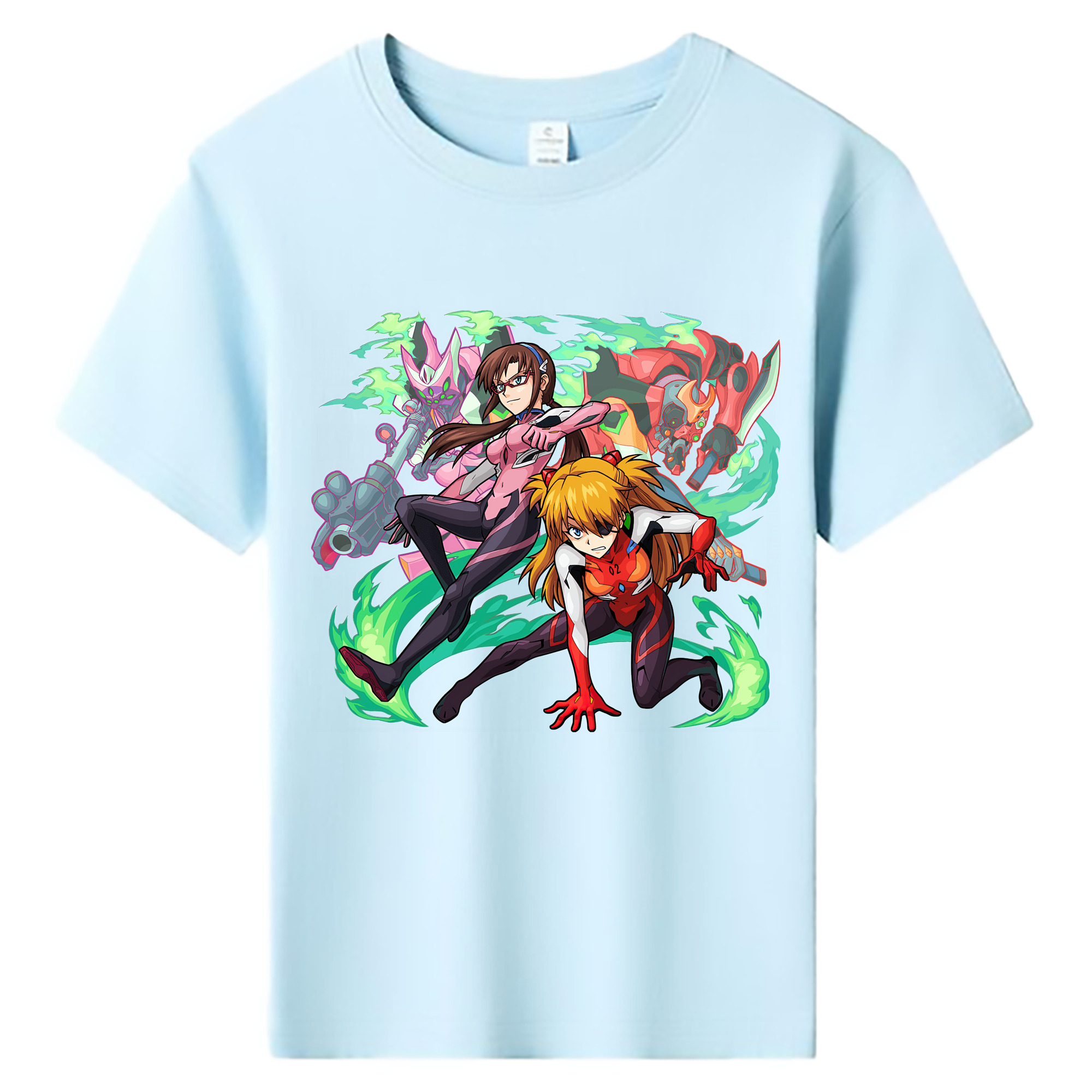 （画像用） EVA 新世紀エヴァンゲリオン 綿100％キッズTシャツ（フロントプリント）